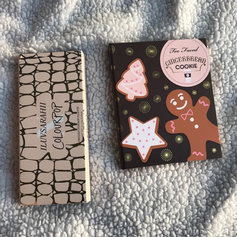 Too Faced & ColourPop ILuvSarahii palettes